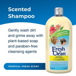 PetAg Fresh 'N Clean Oatmeal 'N Baking Soda Dog Shampoo, Tropical Fresh Scent, 32-oz bottle slide 2 of 5