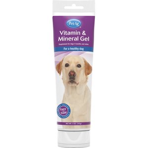 PetAg Vitamin & Mineral Gel Chicken Flavored Nutritional Supplement for Dogs, 5-oz bottle