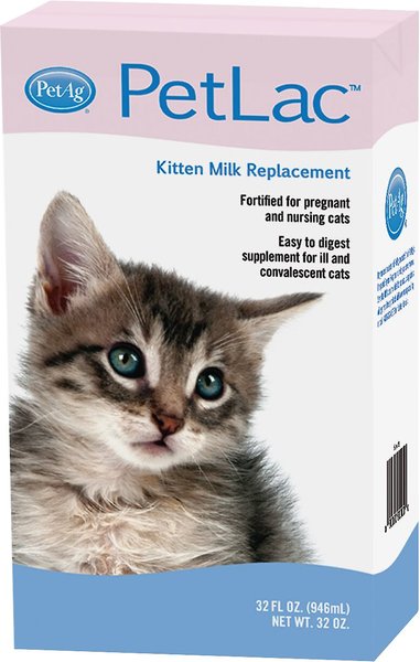 PetAg PetLac Kitten Milk Replacement Liquid, 32-oz bottle slide 1 of 2