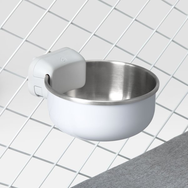 Diggs Universal Crate Stainless Steel Dog Bowl, Ash, 30-oz slide 1 of 4