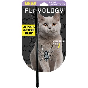 Playology Spider Teaser-Wands Cat Toy, Multicolor