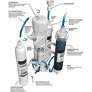 Aquatic Life RO Buddie Four Stage Osmosis System, 50-gal