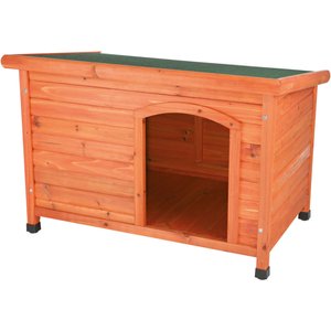 TRIXIE Natura Classic Dog House with Weatherproof Finish, Elevated ...