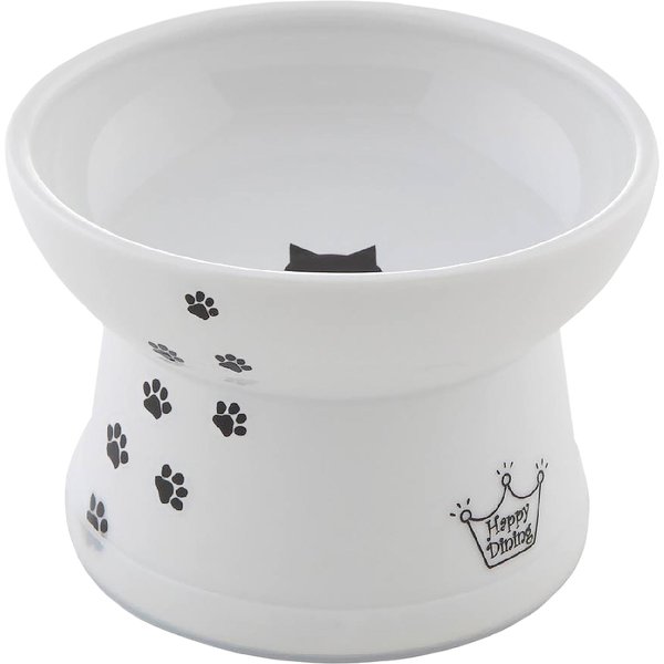PETRAGEOUS DESIGNS Toftee's Paws Double Diner Elevated Pet Bowls, Taupe