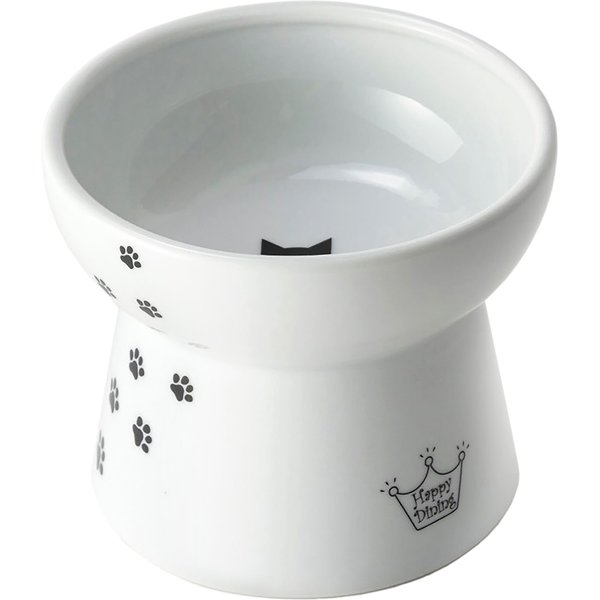 NECOICHI Ceramic Elevated Dog Water Bowl, 12-oz - Chewy.com