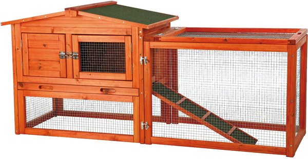 TRIXIE Small Animal Hutch with Outdoor Run, X-Small slide 1 of 6