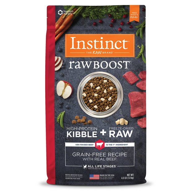 Instinct Raw Boost Adult Grain-Free Real Beef Recipe Dry Dog Food