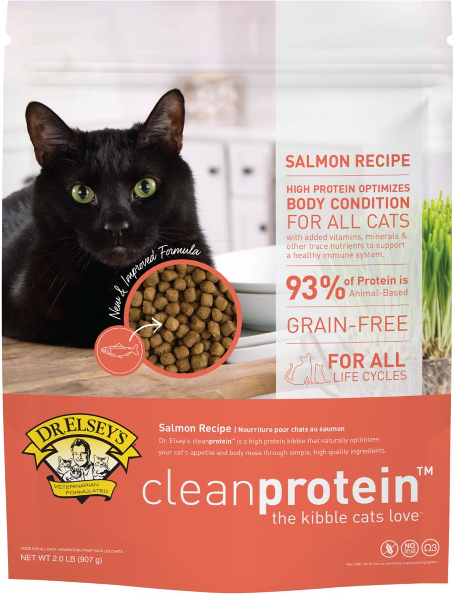 DR. ELSEY'S cleanprotein Salmon Kibble Cat Dry Food, 2.0lb bag