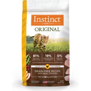 INSTINCT Original Real Rabbit Recipe Grain Free Dry Cat Food 4.5