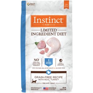 Instinct Limited Ingredient Diet Grain-Free Recipe with Real Turkey Freeze-Dried Raw Coated Dry Cat Food, 5-lb bag