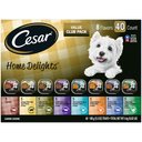 Cesar Home Delights Variety Pack Adult Chicken, Beef & Turkey in Gravy Wet Dog Food, 3.5-oz tray, case of 40