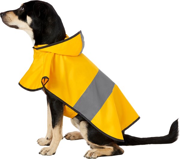 Frisco Rainy Days Dog Raincoat, Yellow, Large slide 1 of 10