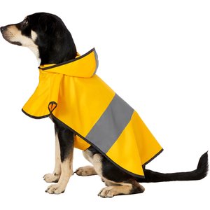 Frisco Rainy Days Dog Raincoat, Yellow, Large