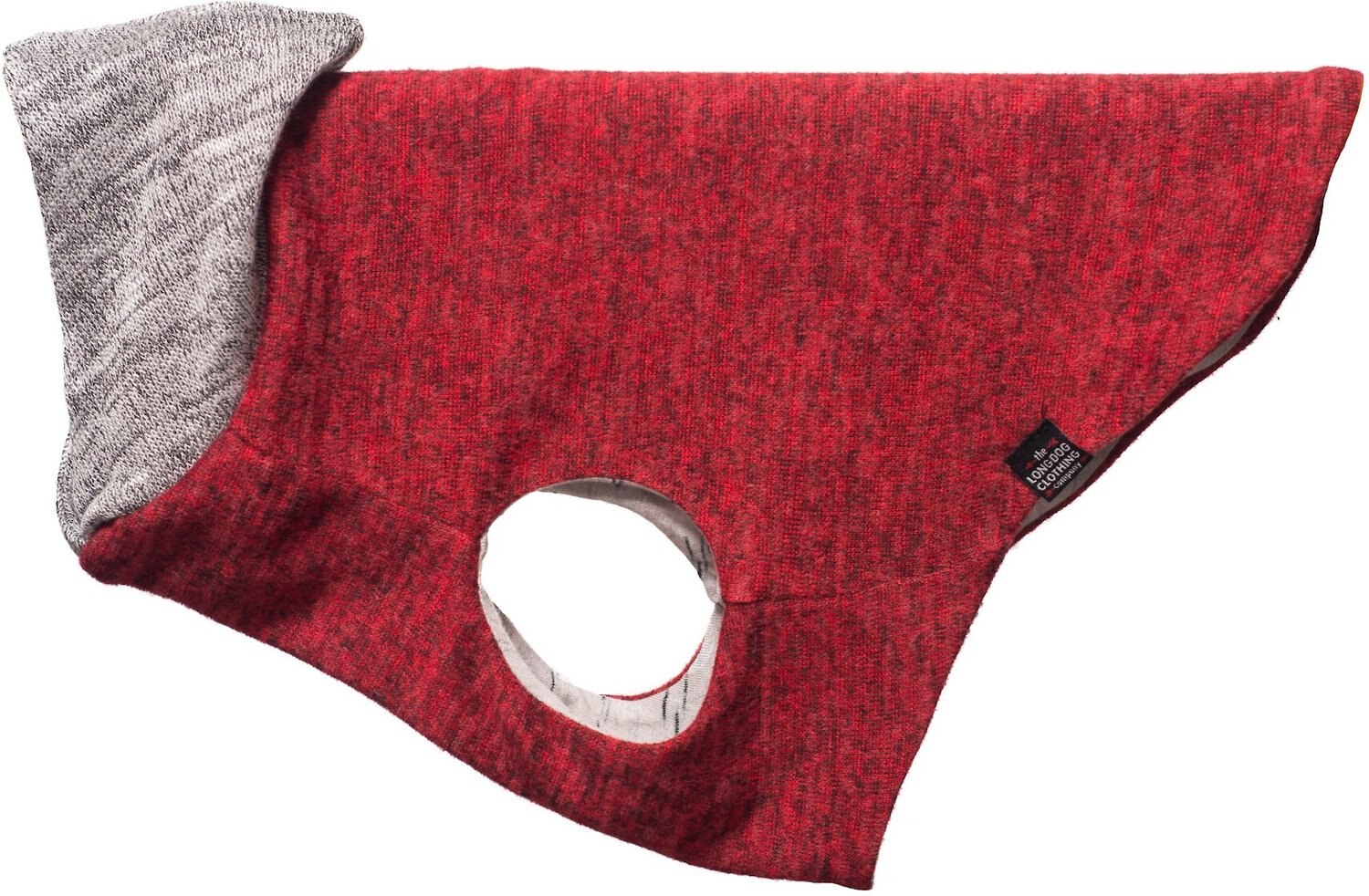 THE LONG DOG CLOTHING COMPANY Crimson Reversible Dog Sweater, Petite