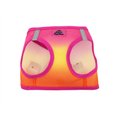 Doggie Design American River Ombre Nylon Reflective Back Clip Dog Harness, Raspberry Pink & Orange, X-Small: 11 to 13-in chest