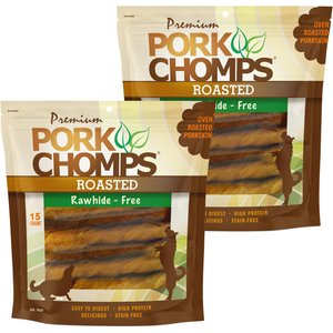 Nutri Chomps 5-inch Real Mint Flavored Mini Twists Hard Chew Dog Treats, 10 count