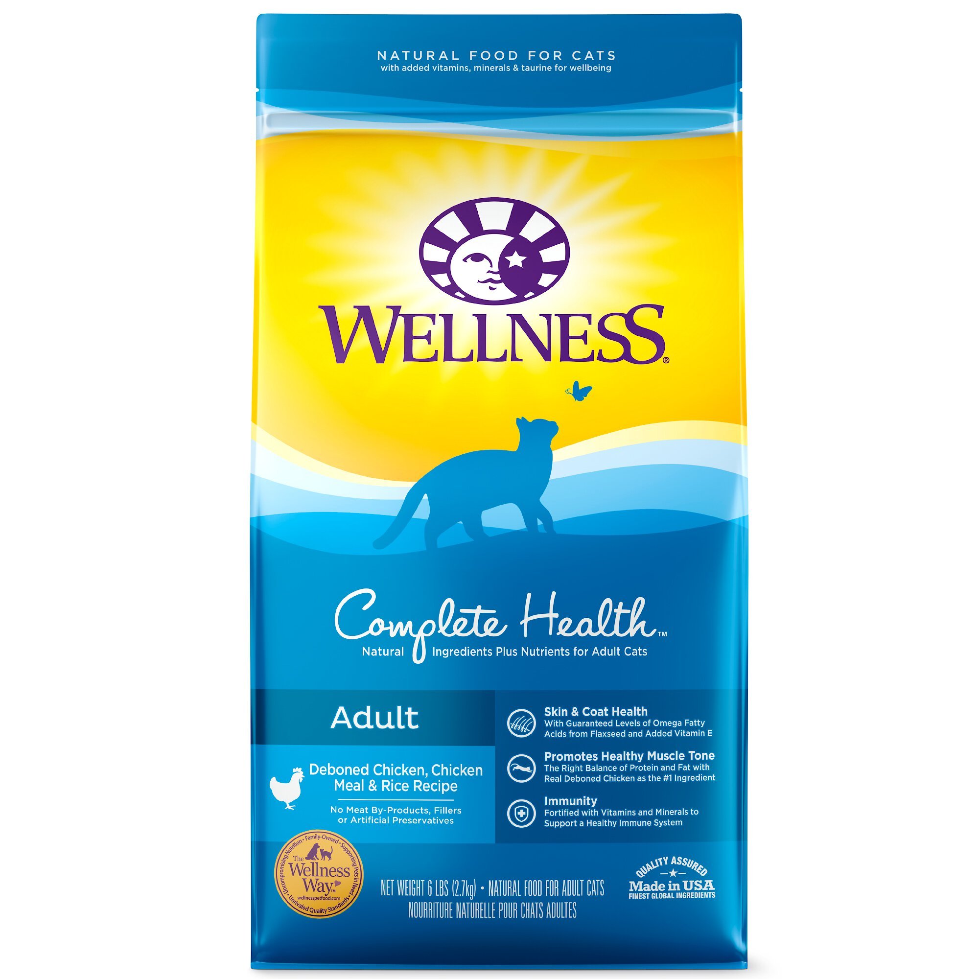 WELLNESS Complete Health Chicken Rice Dry Cat Food reviews