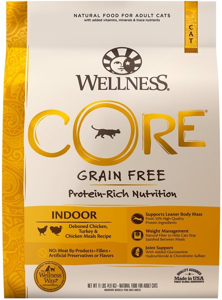 WELLNESS CORE Grain Free Indoor Formula Dry Cat Food 11 lb bag