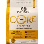 Wellness CORE Grain-Free Chicken, Turkey & Chicken Meal Indoor Formula Natural Dry Cat Food, 11-lb bag