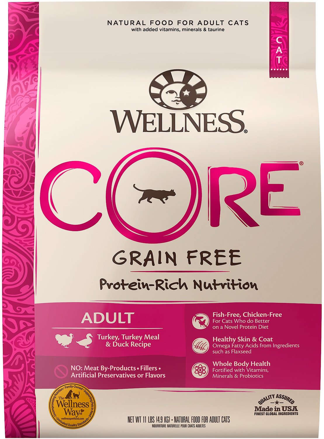 Wellness CORE Grain-Free Turkey, Turkey Meal & Duck Formula Dry Cat Food