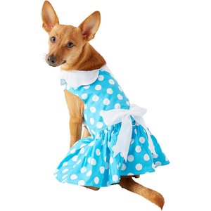 dog blue dress Oodles Blue Tart Cherries Spring Ruffled Dog Dress, Large