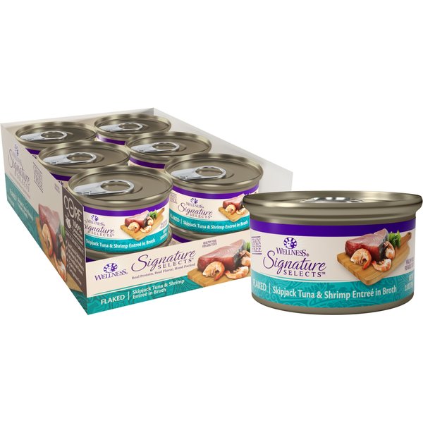 Nutrisca Grain-Free Truly Flaked Mackerel & Shrimp Entree in Savory Broth Canned Cat Food