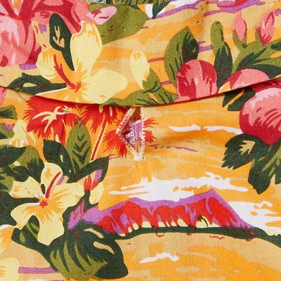 Show full view: Doggie Design Hawaiian Sunset Hibiscus Dog & Cat Camp Shirt, Small slide 5 of 9