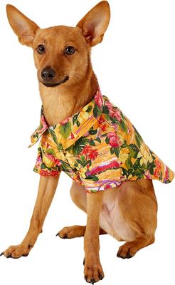 Show full view: Doggie Design Hawaiian Sunset Hibiscus Dog & Cat Camp Shirt, Small slide 6 of 9