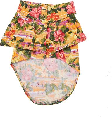 Show full view: Doggie Design Hawaiian Sunset Hibiscus Dog & Cat Camp Shirt, Large slide 3 of 8