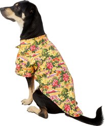 Doggie Design Hawaiian Sunset Hibiscus Dog & Cat Camp Shirt, X-Large