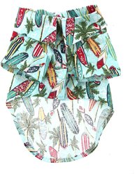 Doggie Design Hawaiian Surfboard & Palms Camp Shirt, Medium slide 2 of 5