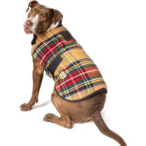 Chilly Dog Tan Plaid Dog & Cat Sweater