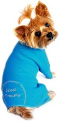 Doggie Design Sweet Dreams Thermal Dog Pajamas, Blue, X-Small