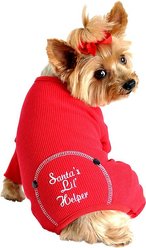 Doggie Design Santa's Lil' Helper Christmas Thermal Dog Pajamas, Large slide 1 of 4