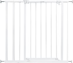 Summer by Ingenuity Everywhere Extra Tall Walk Through Safety Metal Dog & Cat Gate, 36-in, White
