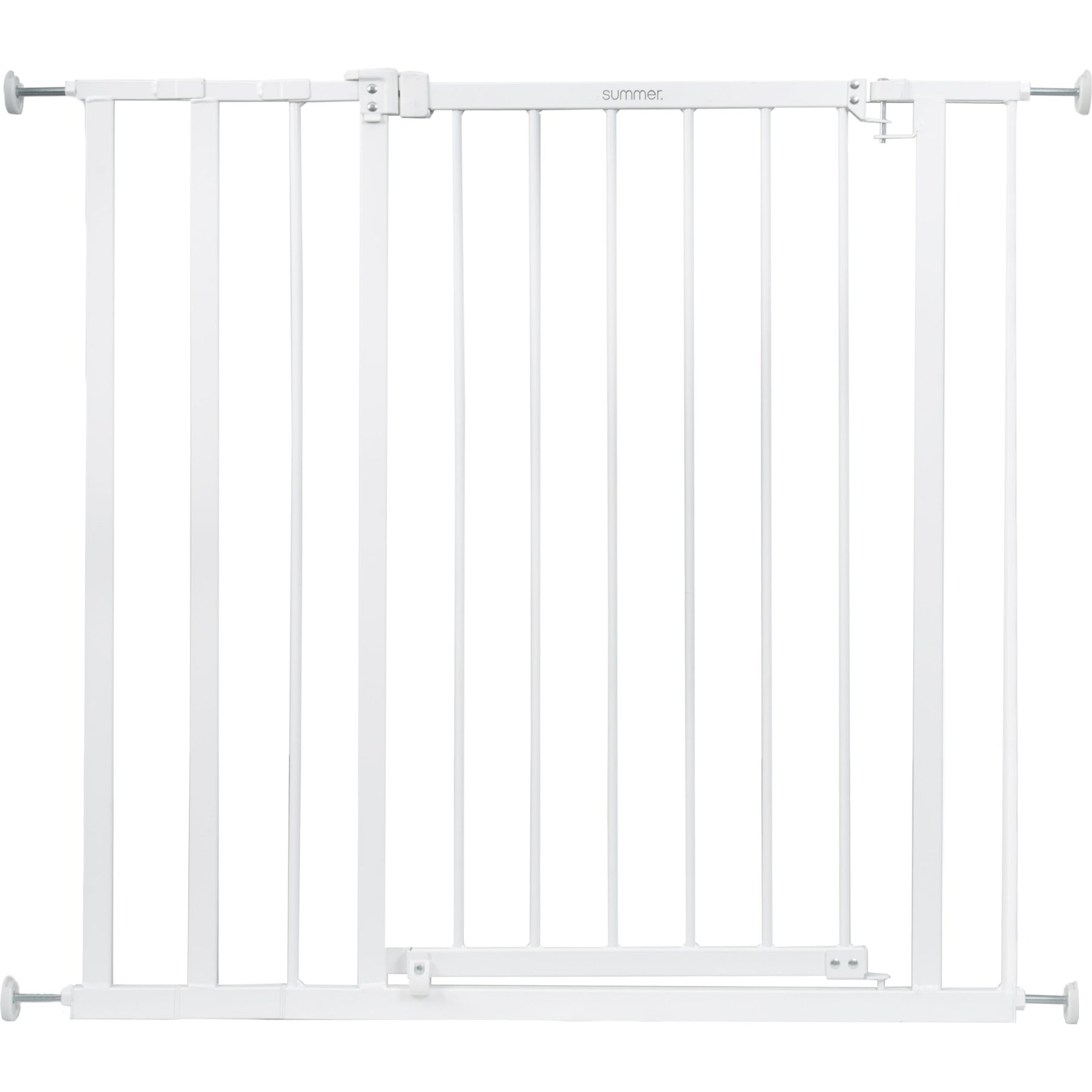 Summer by Ingenuity Everywhere Extra Tall Walk Through Safety Metal Dog & Cat Gate, 36-in, White