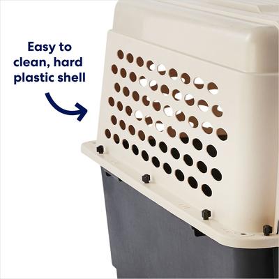 Show full view: Frisco Plastic Dog & Cat Kennel, Almond & Black, Small slide 4 of 9