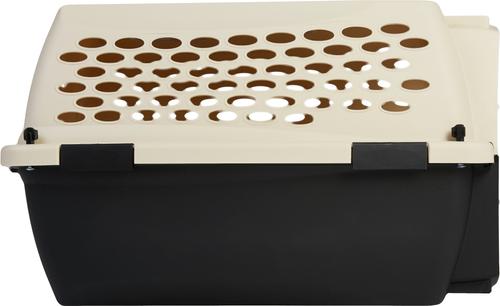 Show full view: Frisco Plastic Dog & Cat Kennel, Almond & Black, Small slide 6 of 9