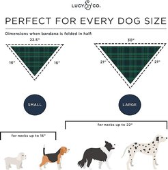 Lucy & Co. Dog & Cat Bandana, Small, The Parker slide 2 of 5