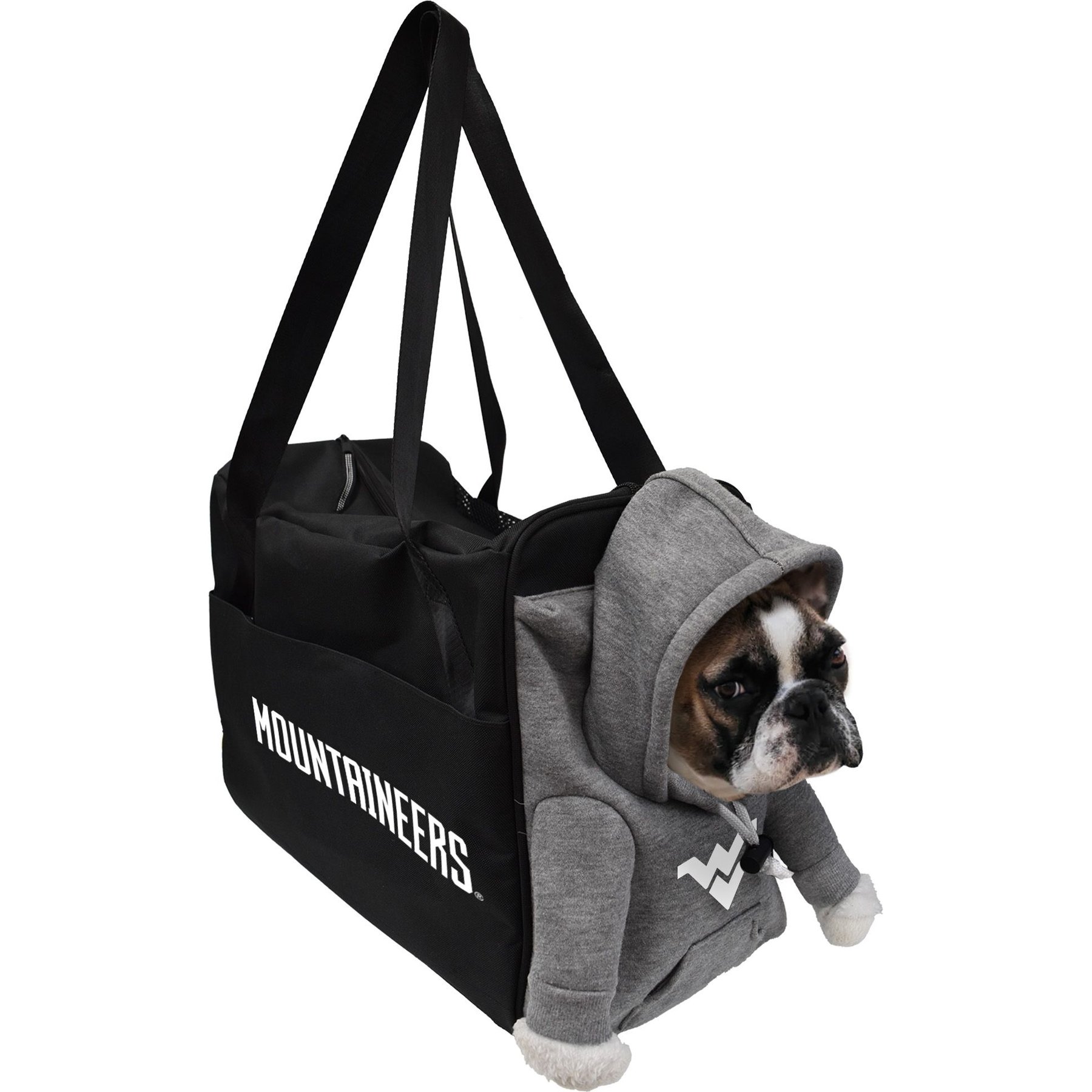 Littlearth Littlearth NCAA Furry Fan Airline-Approved Dog & Cat Carrier Bag, West Virginia Mountaineers