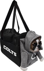 Littlearth Furry Fan Airline-Approved Dog & Cat Carrier Bag, Indianapolis Colts