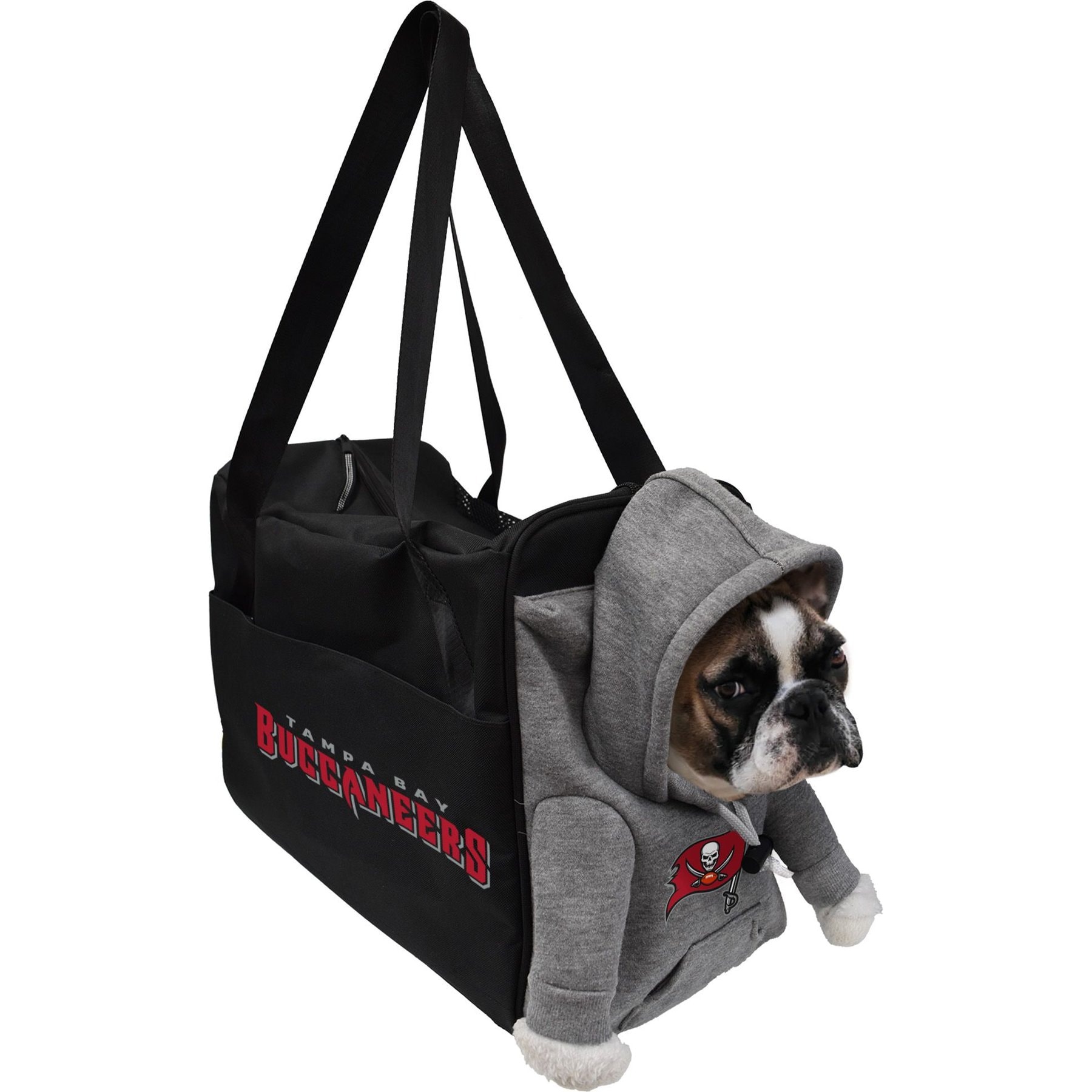 Littlearth Littlearth NFL Furry Fan Airline-Approved Dog & Cat Carrier Bag, Tampa Bay Buccaneers
