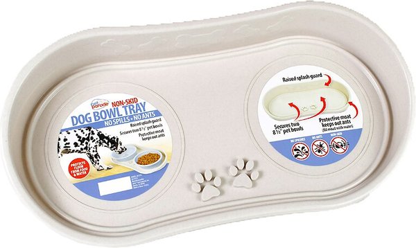 Chewy Dog Bowl Bowls， With Placemat Puppy Cat Feeder Non-slip