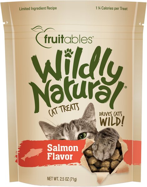 Wildly Natural Salmon Flavor Cat Treats, 2.5-oz bag slide 1 of 3