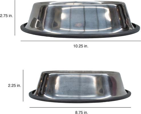 Show full view: Littlearth Everyday Non-Skid Stainless Steel Dog & Cat Bowl, Houston Texans, Large: 4-cup slide 3 of 6