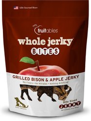 Fruitables Whole Jerky Bites Grilled Bison & Apple Dog Treats, 5-oz bag