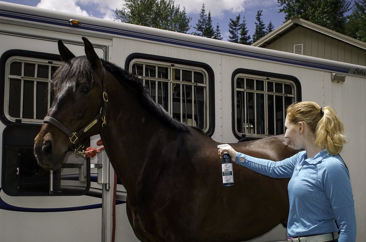 ECOVET Fly Repellent Horse Spray, 18oz bottle
