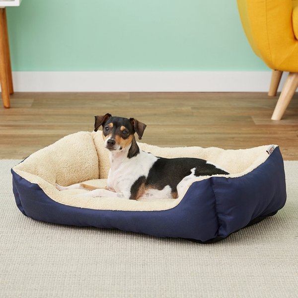 ASPCA Microtech Cuddler Dog Bed, Blue slide 1 of 5