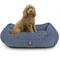 Show in main carousel: Majestic Pet Palette Heathered Contemp Lounge Bolster Dog Bed with Removable Cover, Large, Blue slide 2 of 5