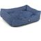 Show in main carousel: Majestic Pet Palette Heathered Contemp Lounge Bolster Dog Bed with Removable Cover, Large, Blue slide 4 of 5